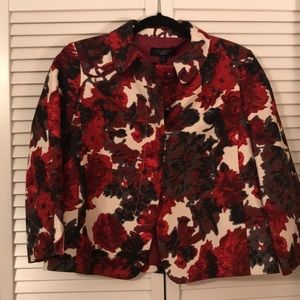 Talbots Floral blazer